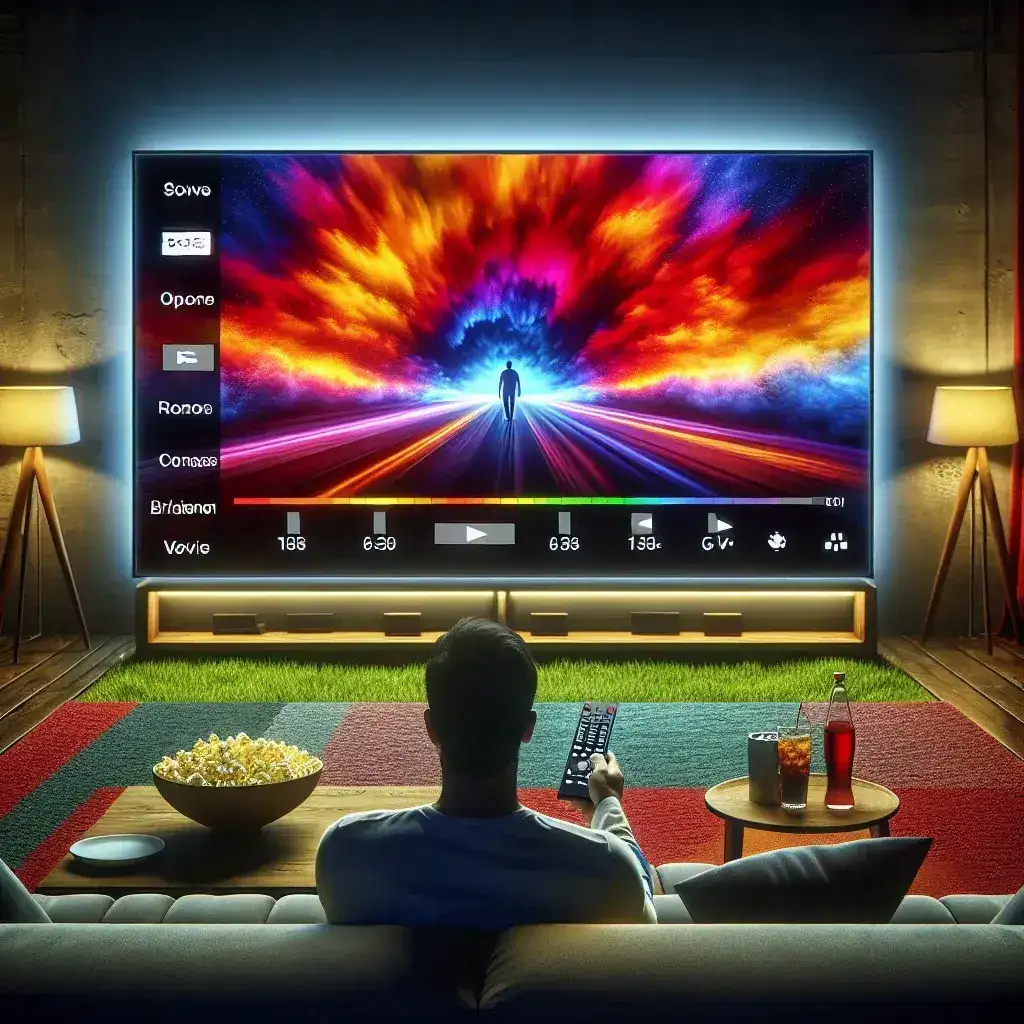 How do I optimize a plasma monitor for movie watching?