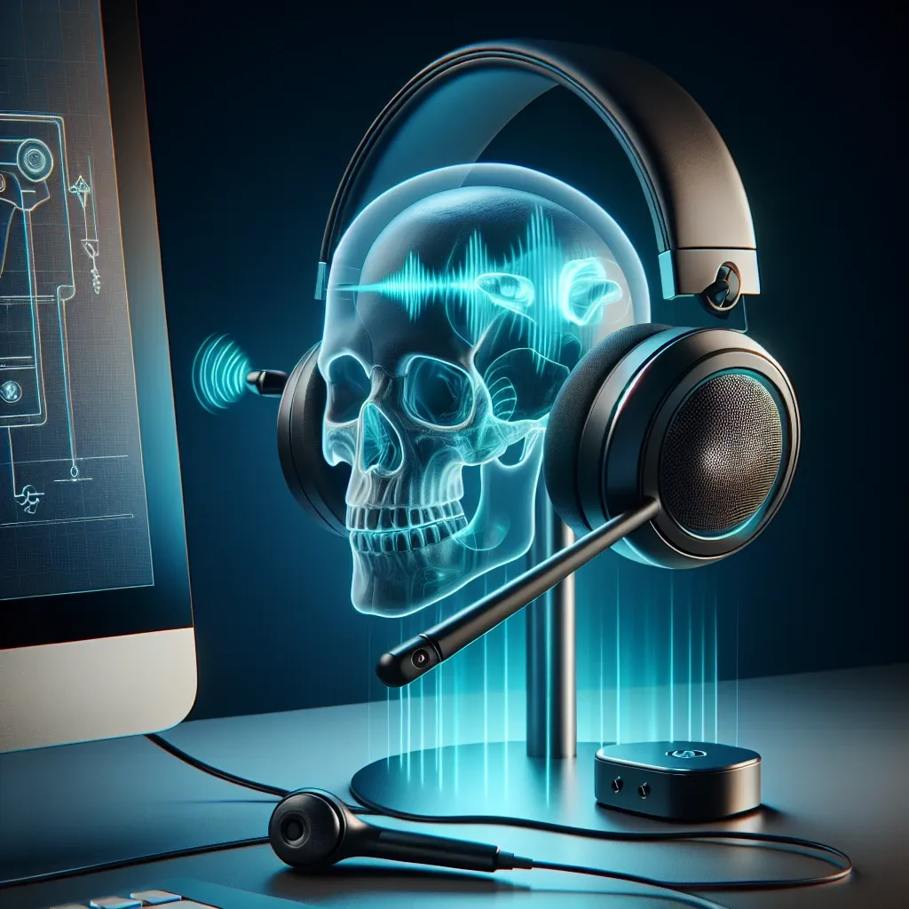 Why do some computer headsets feature bone conduction technology?