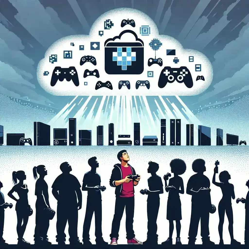 "PlayStation logo with cloud save icon representing Sony's announcement of cross-console cloud save functionality across multiple PlayStation generations, showcasing seamless gaming experience for users."