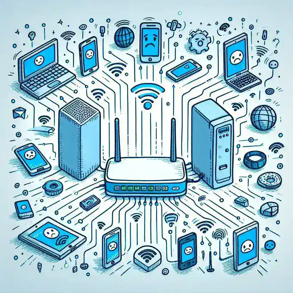 Why is my router not providing internet access to certain devices?