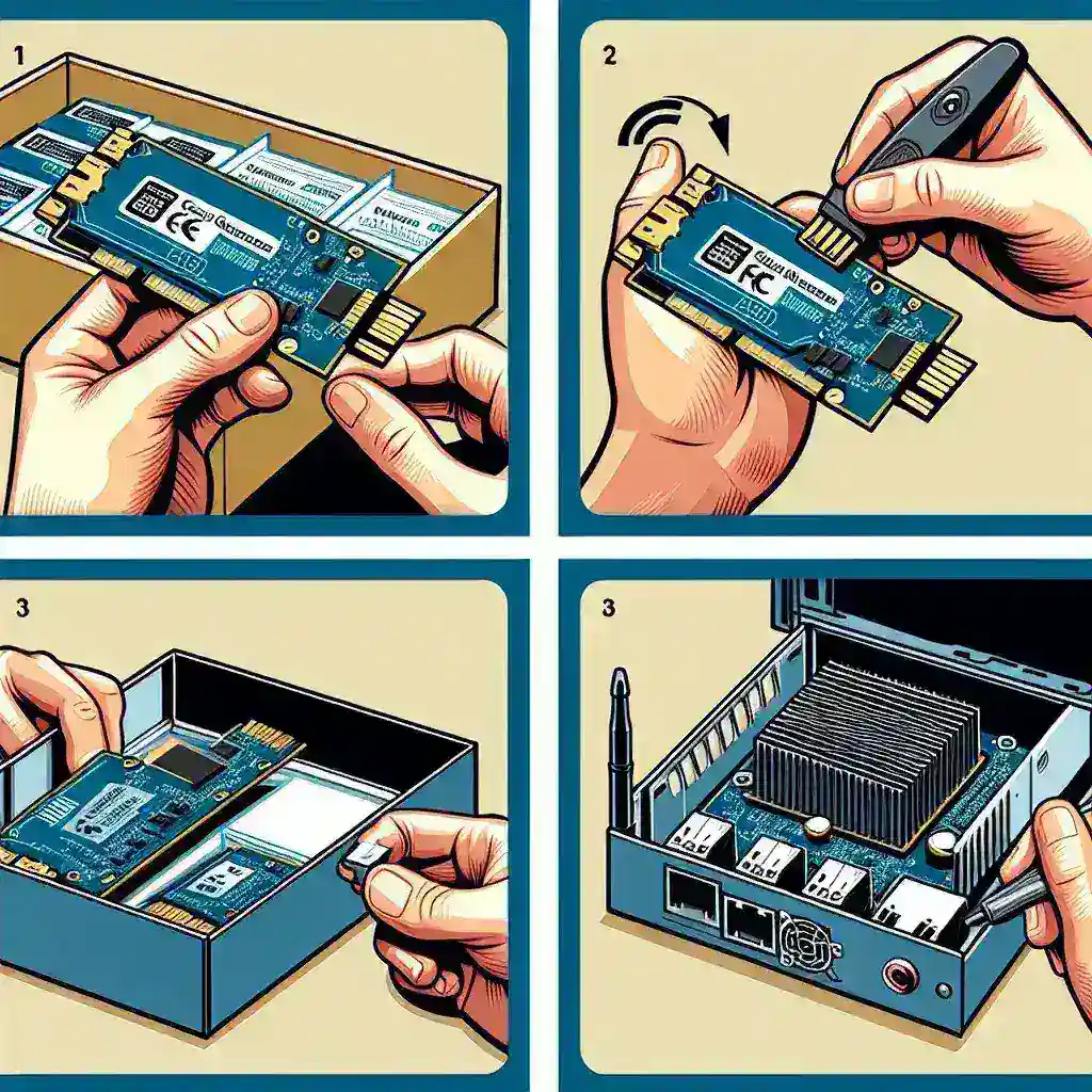 What are the steps to install a cellular network adapter card?