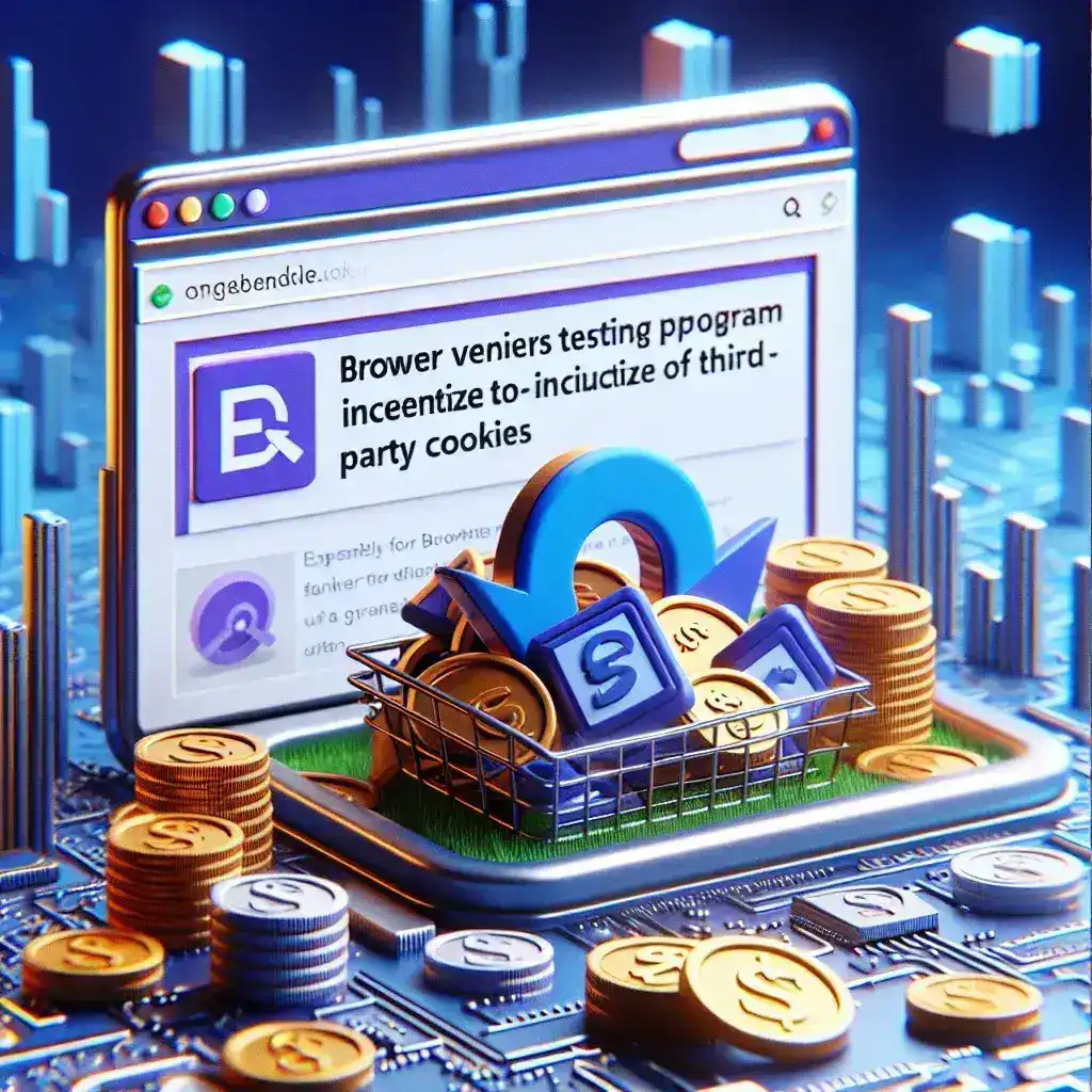 "Browser vendors collaborating on bounties to expedite third-party cookie deprecation, showcased in an infographic detailing testing progress and strategies."