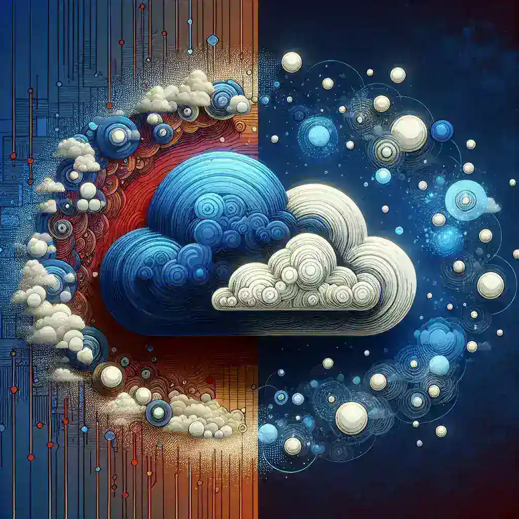 "Diagram illustrating the differences between supercloud and multicloud deployment architectures, highlighting key features such as integration, scalability, and resource management."